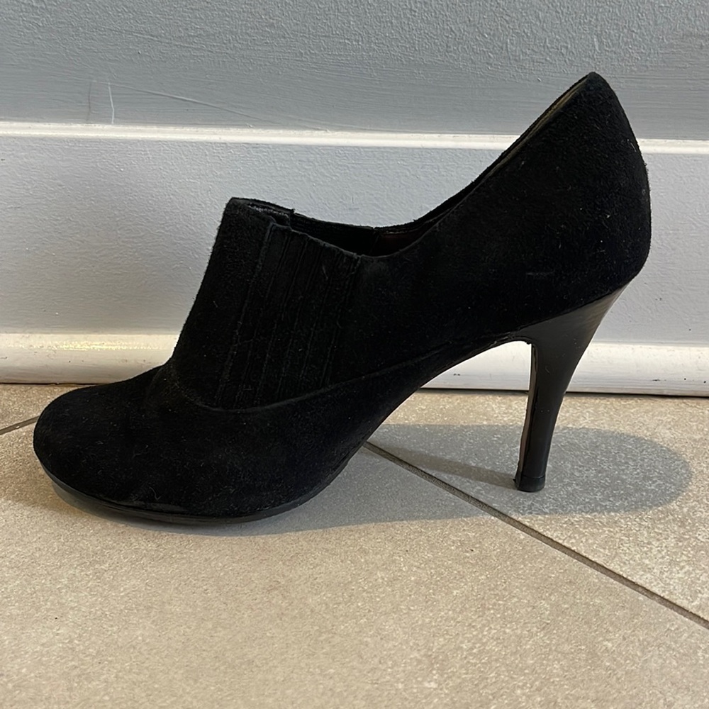 Cole Haan black heel booties